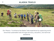 Tablet Screenshot of alaska-trails.org